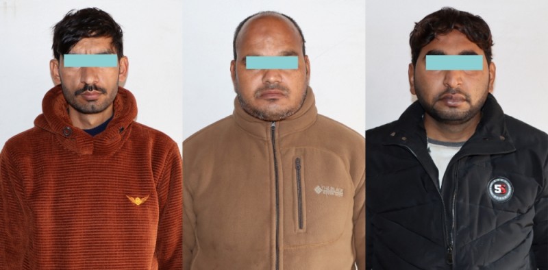 अपहरण तथा शरीर बन्धक गरी फिरौती लिने तीन पाकिस्तानी नागरिक पक्राउ